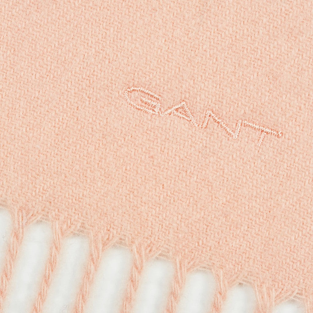 Gant Geweven wollen sjaal met franjes – Roze
