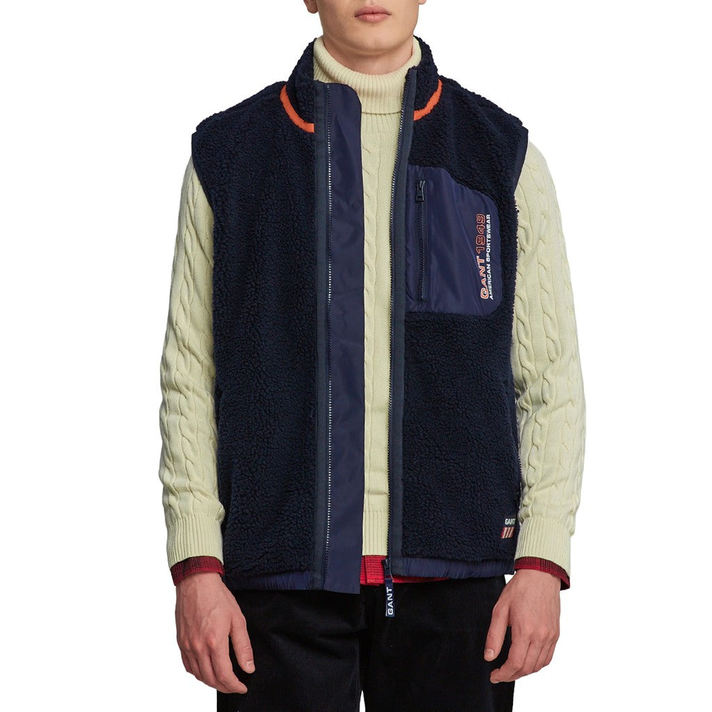 Gant Gilet Heren – Marineblauw