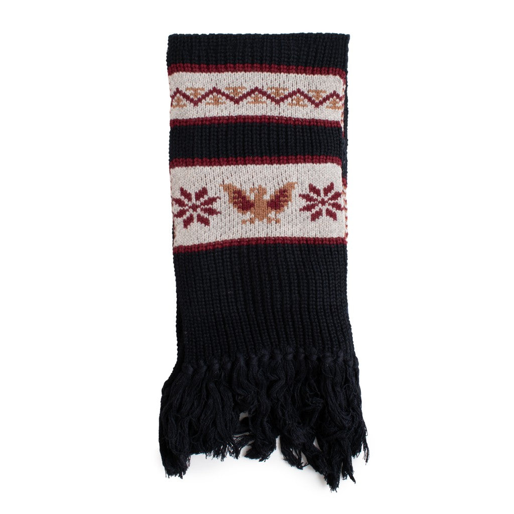 Gant Grofgebreide sjaal met Fair Isle-motief – Blauw