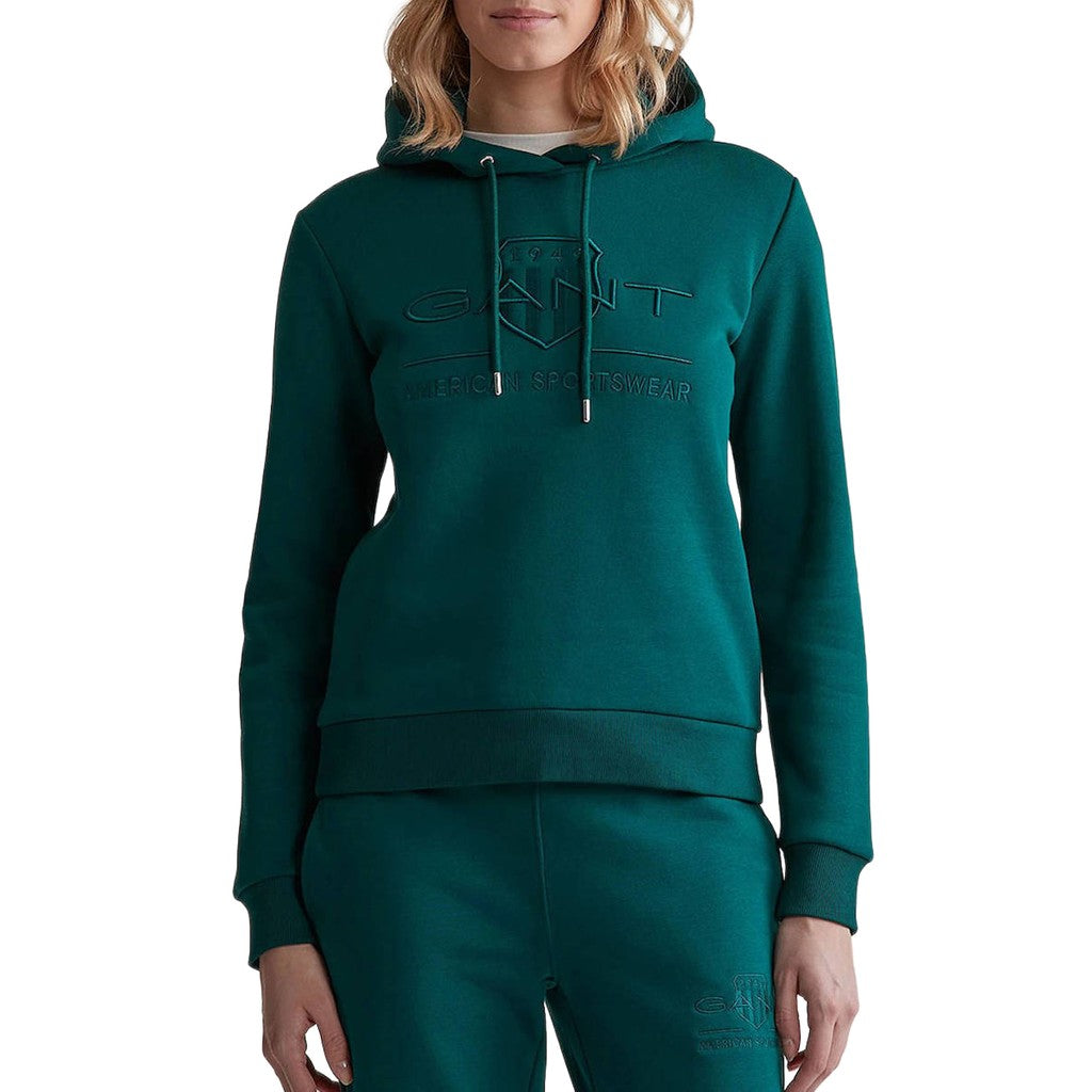 Gant Hoodie Dames – Donkergroen