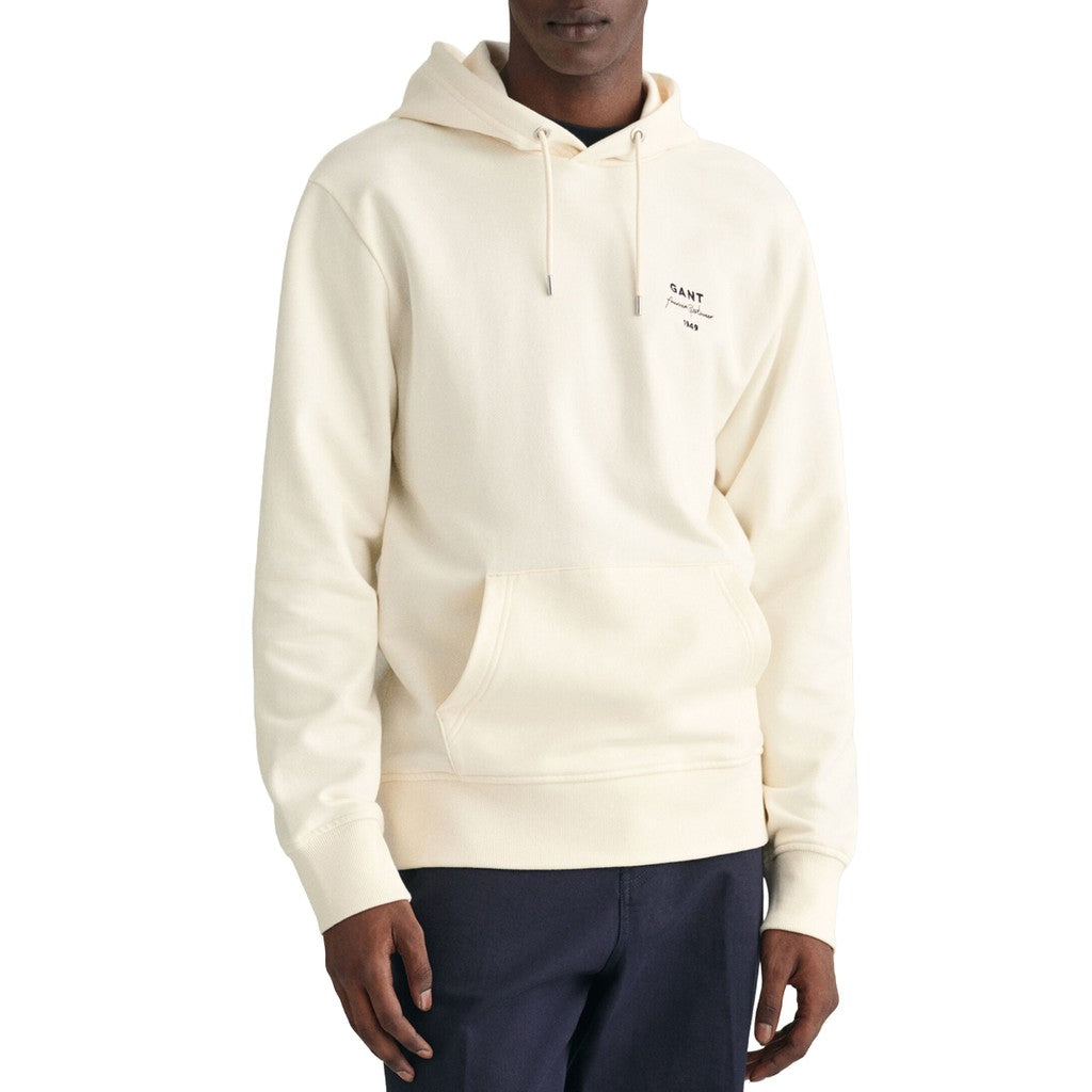 Gant Hoodie Heren – Crème