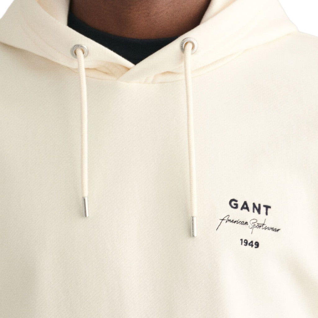Gant Hoodie Heren – Crème