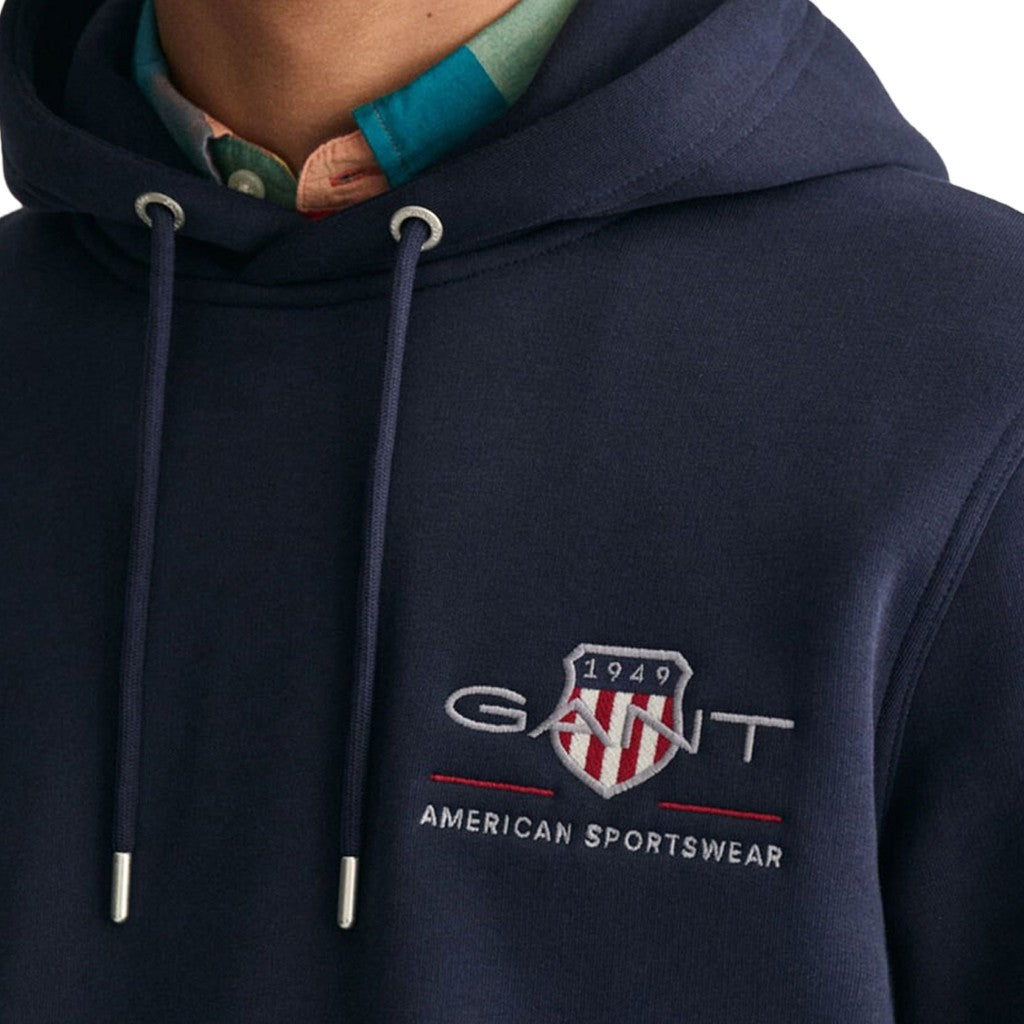 Gant Hoodie Heren – Marineblauw