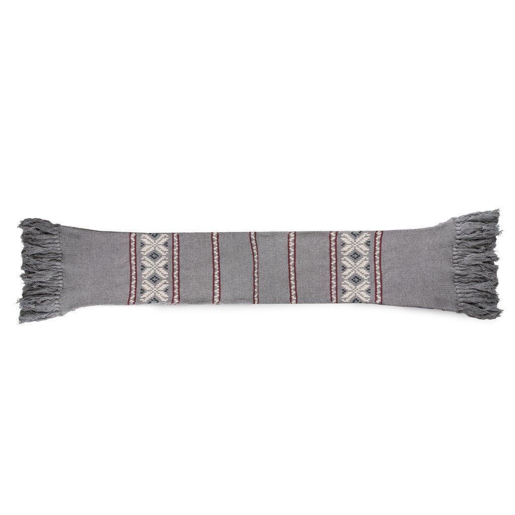Gant Jacquard sjaal met sneeuwvlokmotief – Grijs