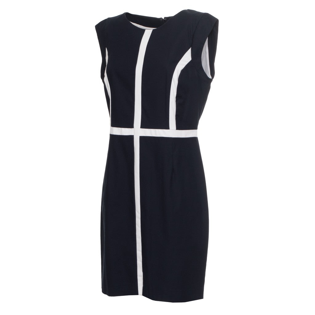 Gant Jurk met ronde hals – Donkerblauw