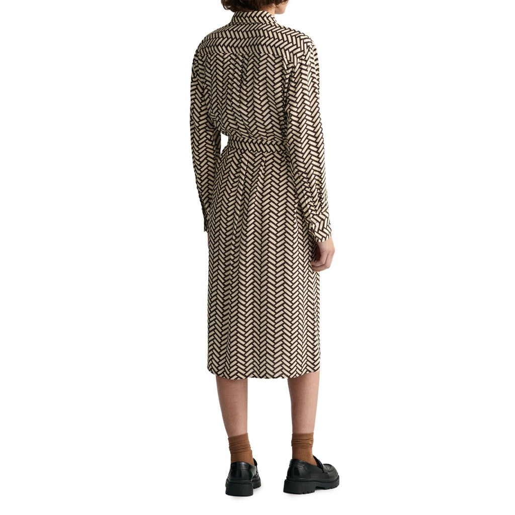 Gant Jurk met strepen – Bruin