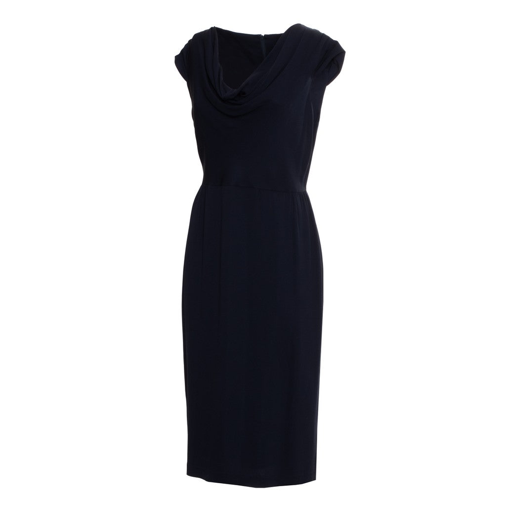 Gant Jurk met V-hals – Marineblauw