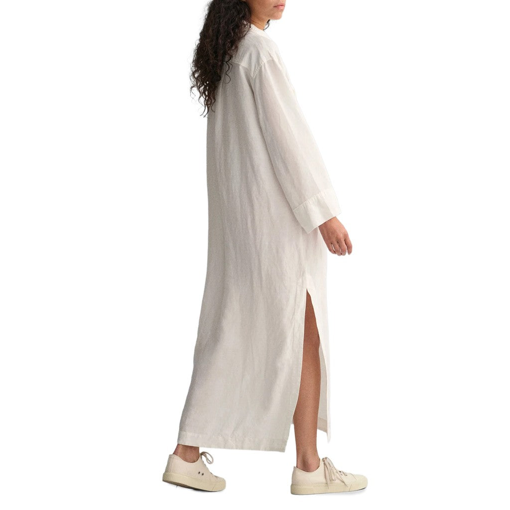 Gant Jurk met V-hals – Wit