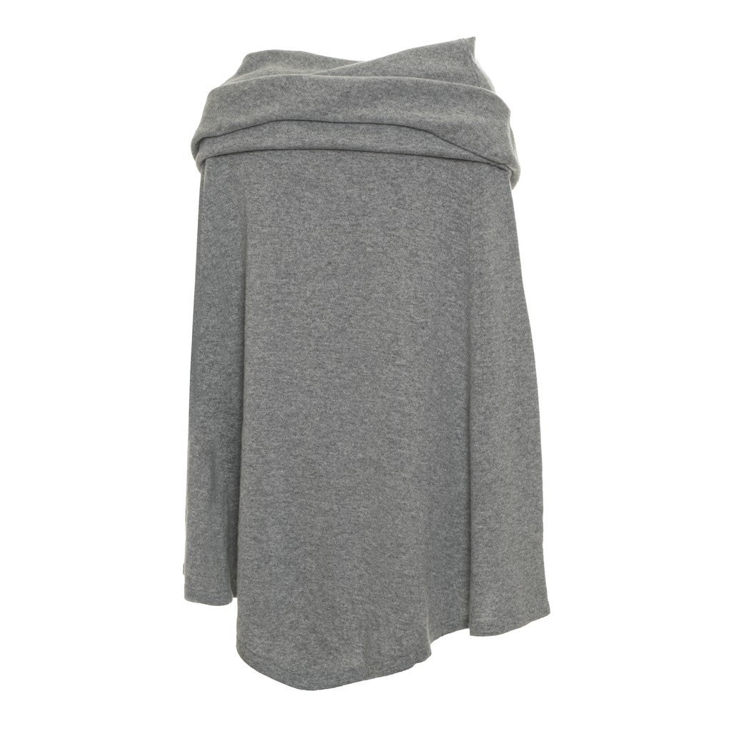 Gant Kasjmieren poncho met capuchon – Grijs