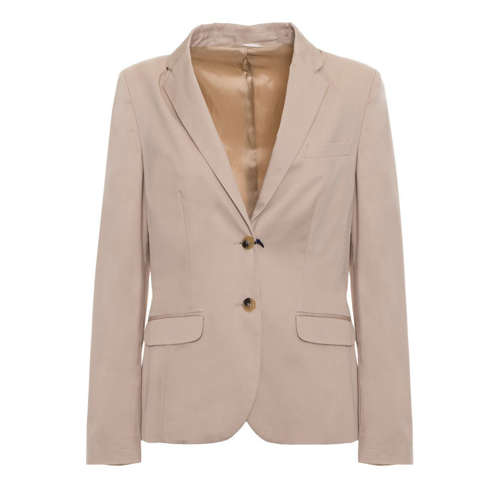 Gant Katoenen blazer Dames – Beige