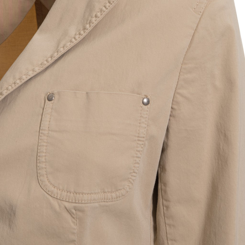 Gant Katoenen blazer Dames – Beige