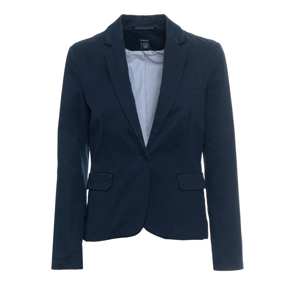 Gant Katoenen blazer Dames – Marineblauw