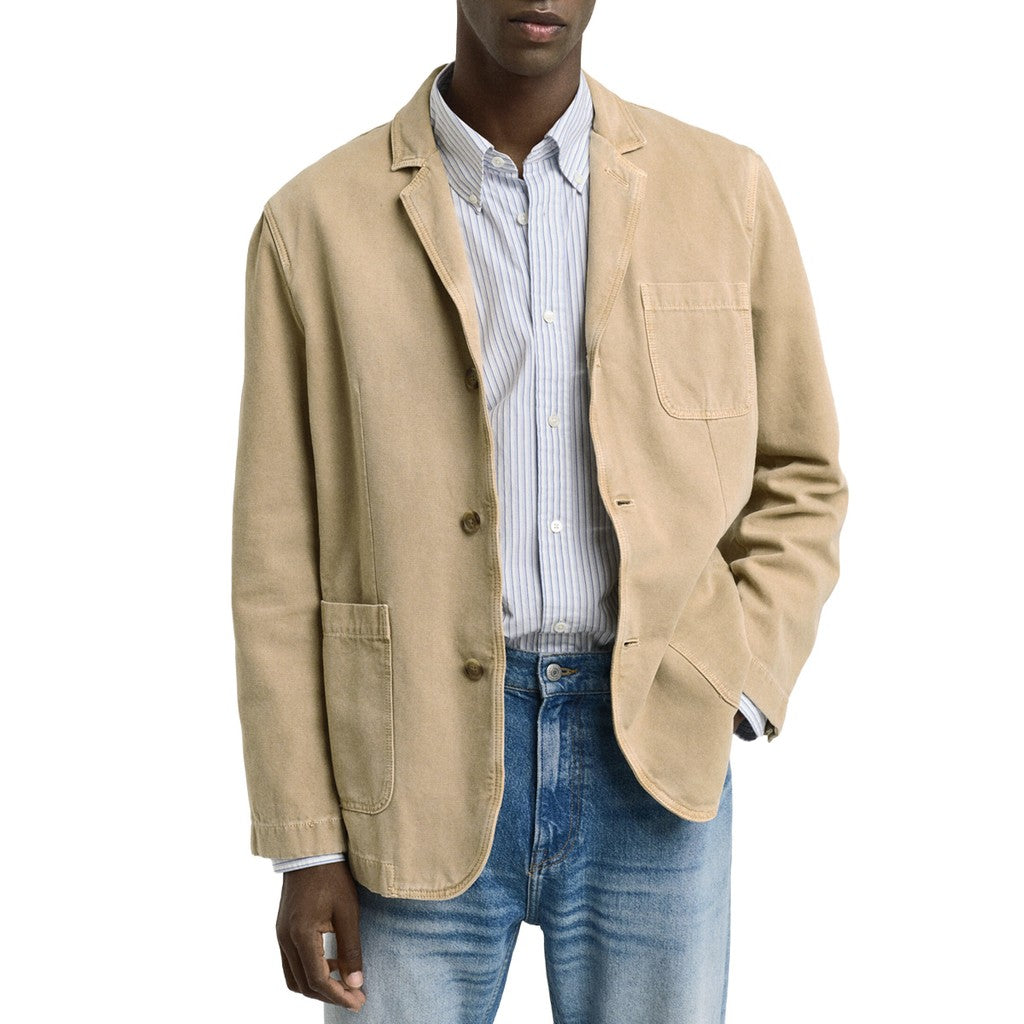 Gant Katoenen blazer Heren – Beige