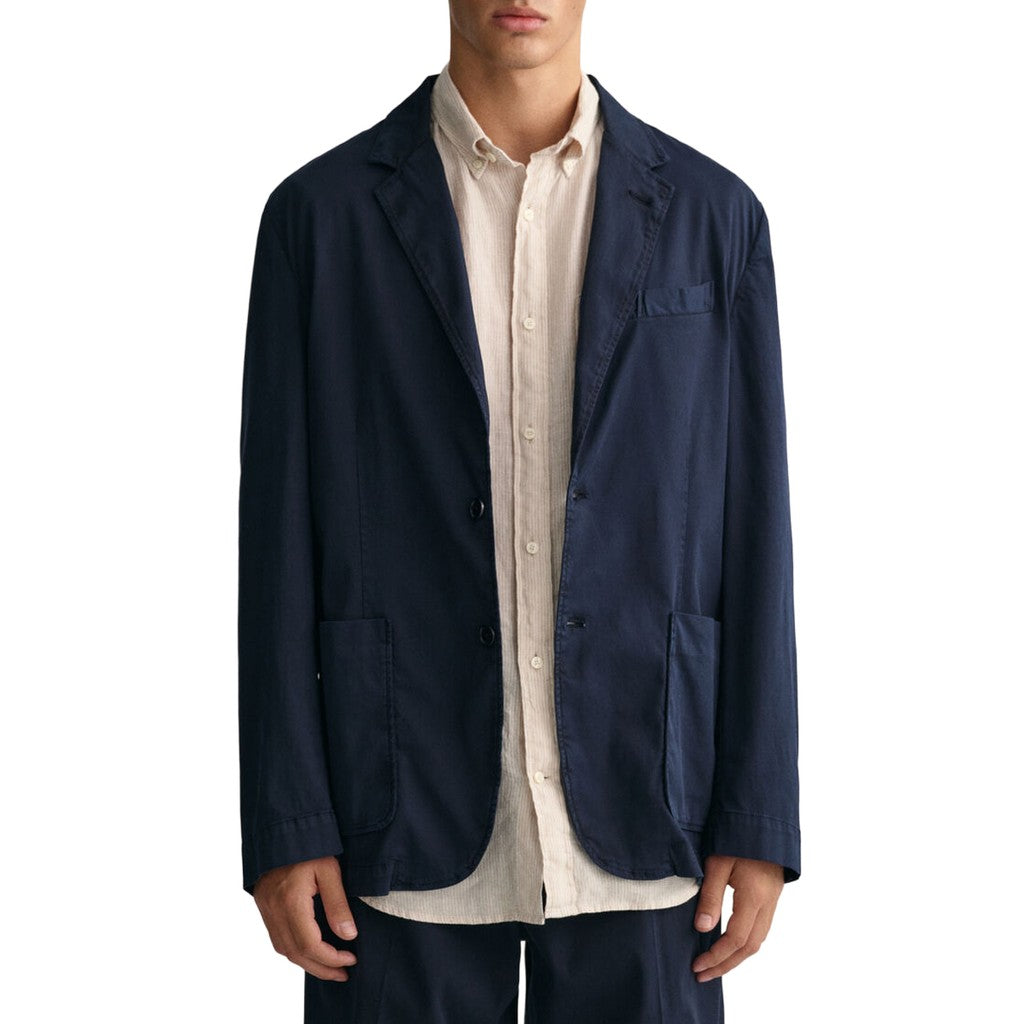 Gant Katoenen blazer Heren – Marineblauw