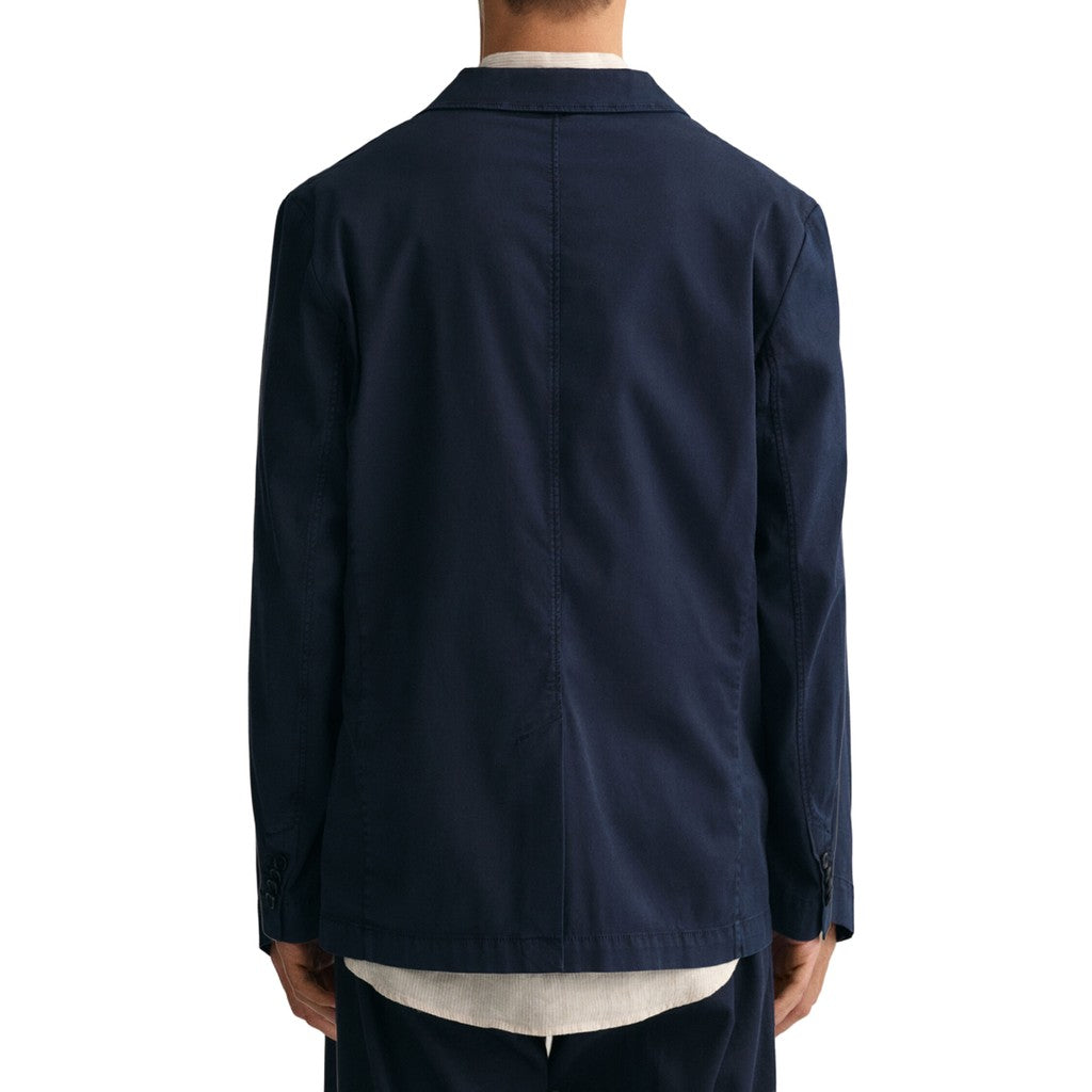 Gant Katoenen blazer Heren – Marineblauw