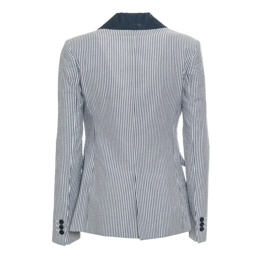 Gant Katoenen blazer met strepen Dames – Grijs