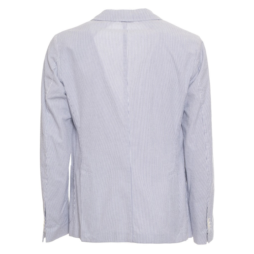 Gant Katoenen blazer met strepen Heren – Lichtgrijs