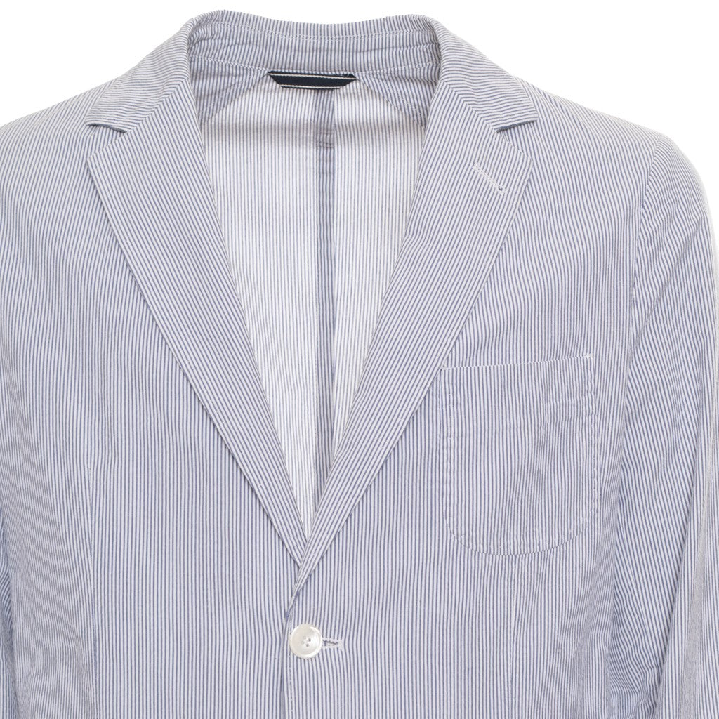 Gant Katoenen blazer met strepen Heren – Lichtgrijs