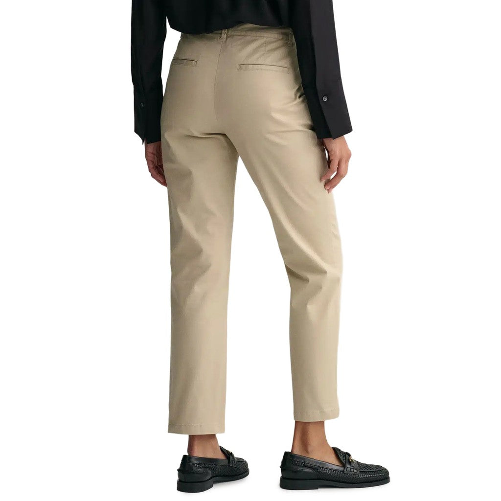 Gant Katoenen broek Dames – Beige