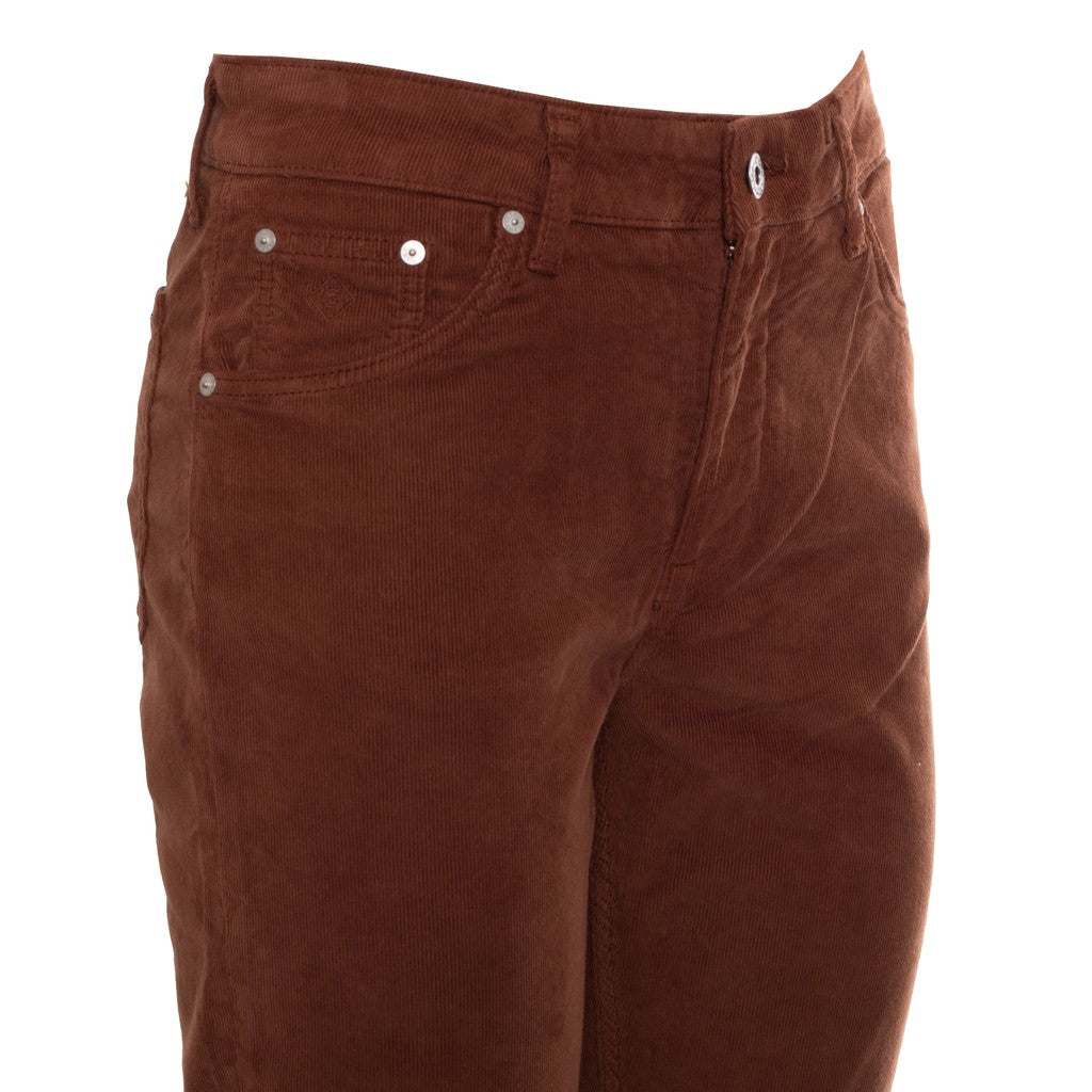 Gant Katoenen broek Dames – Bruin