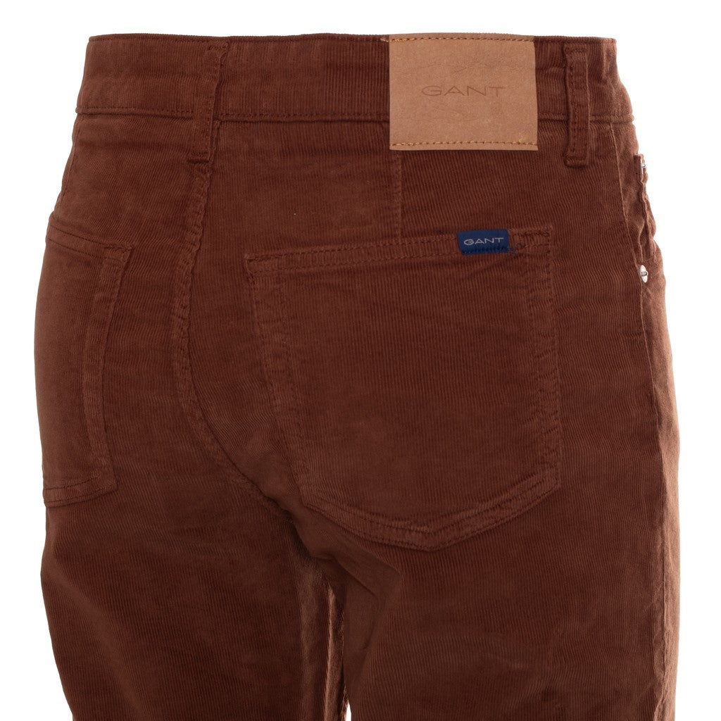 Gant Katoenen broek Dames – Bruin