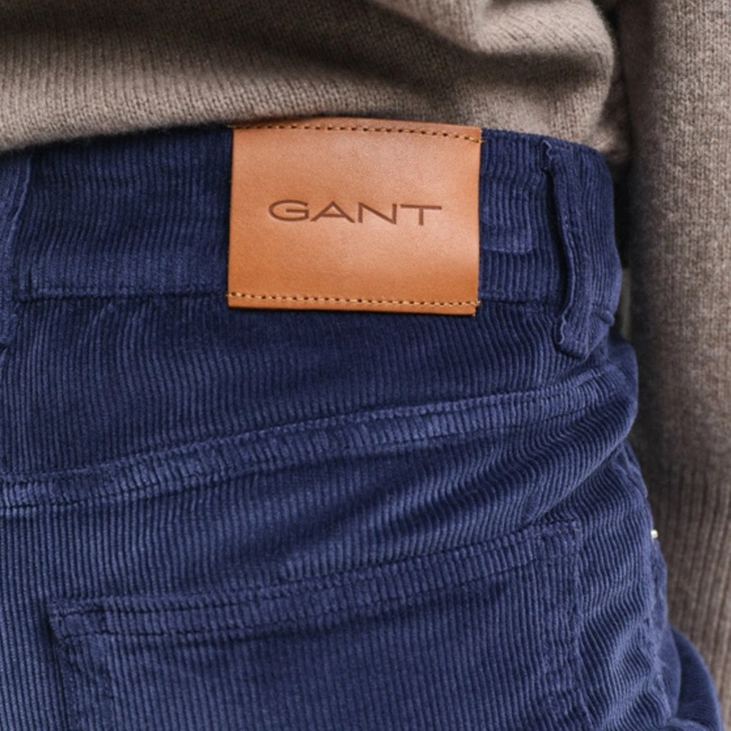 Gant Katoenen broek Dames – Donkerblauw