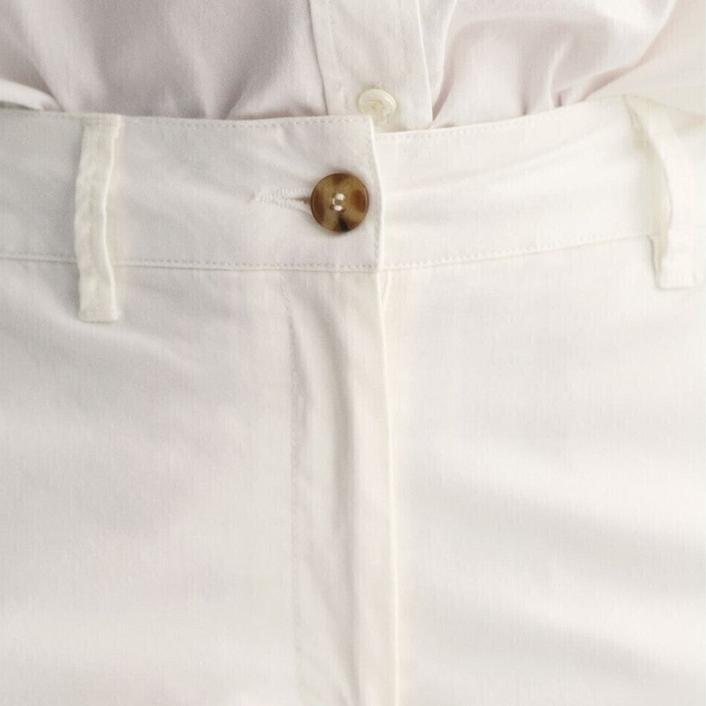 Gant Katoenen broek Dames – Gebroken wit