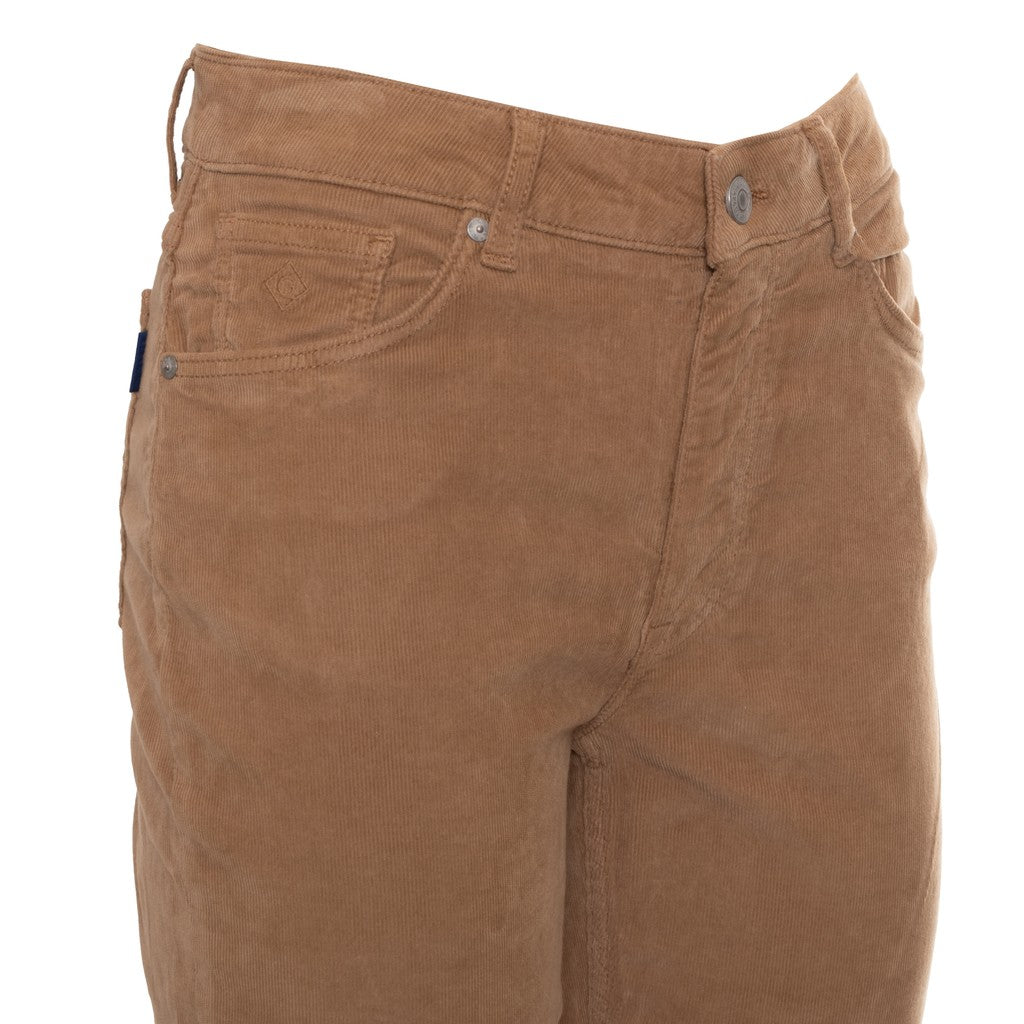 Gant Katoenen broek Dames – Khaki