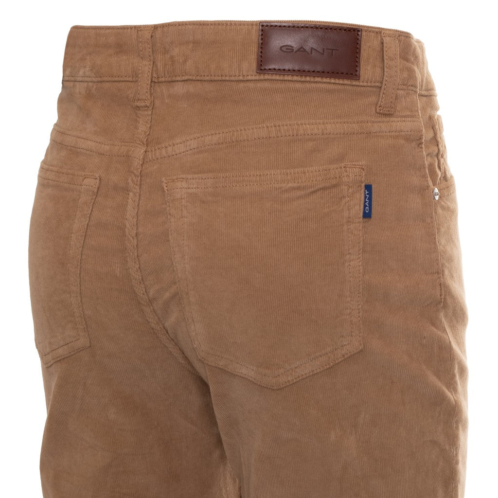 Gant Katoenen broek Dames – Khaki