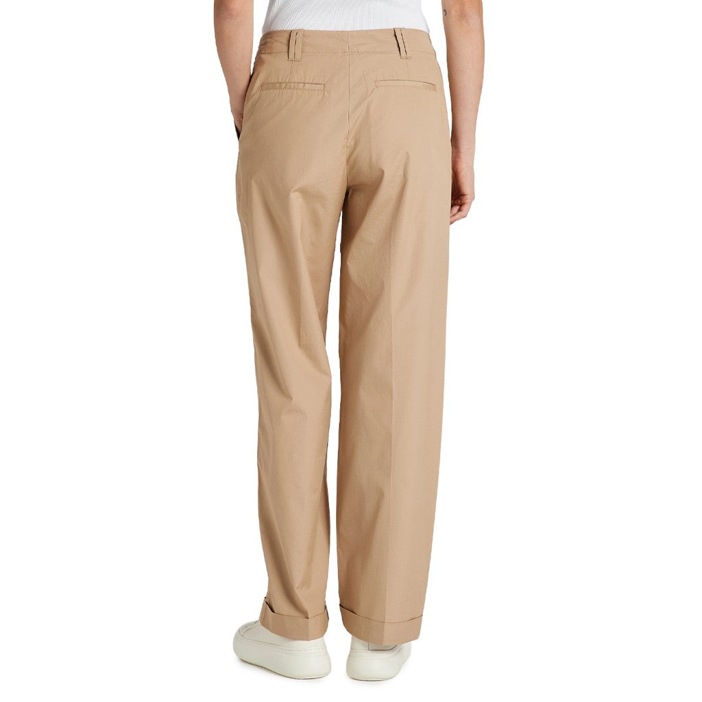 Gant Katoenen broek Dames – Khaki