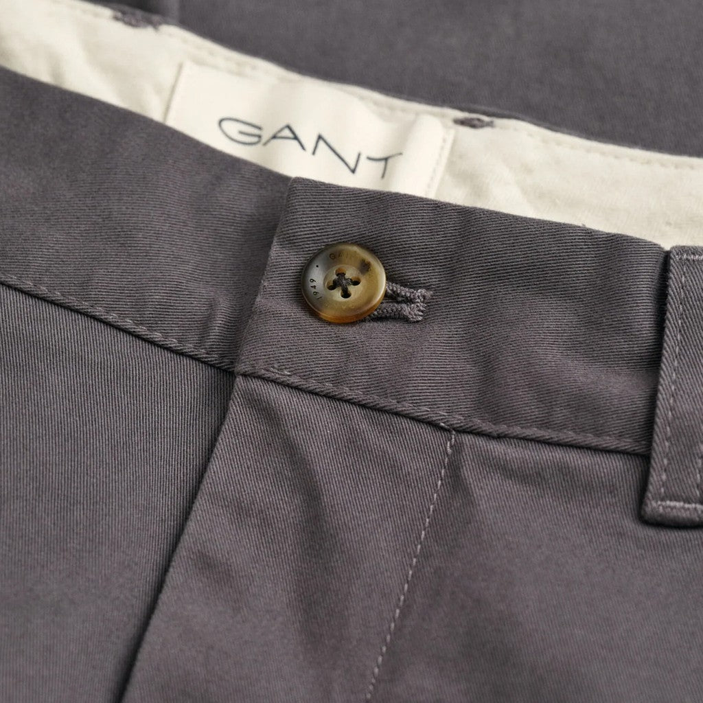 Gant Katoenen broek Heren – Antraciet
