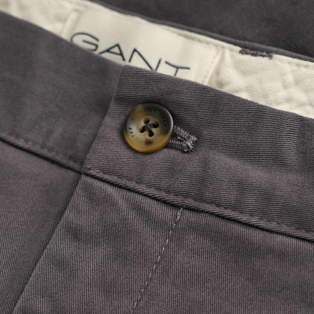Gant Katoenen broek Heren – Antraciet