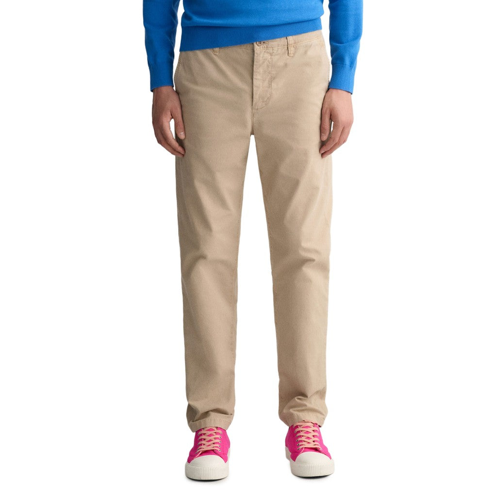 Gant Katoenen broek Heren – Beige
