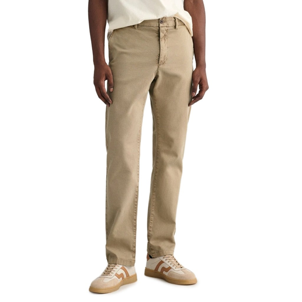 Gant Katoenen broek Heren – Beige