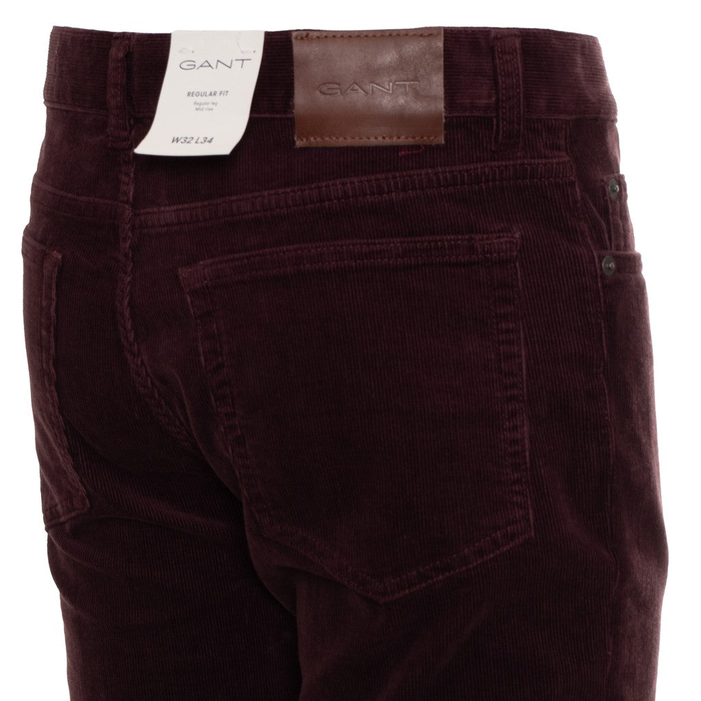Gant Katoenen broek Heren – Bordeaux