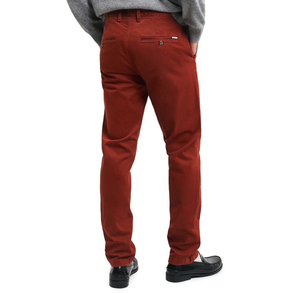 Gant Katoenen broek Heren – Bordeaux
