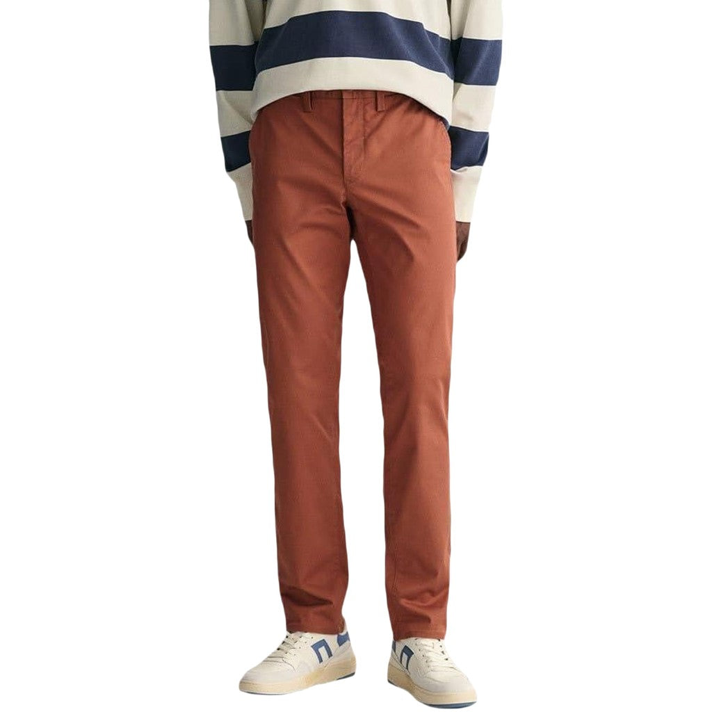 Gant Katoenen broek Heren – Bruin