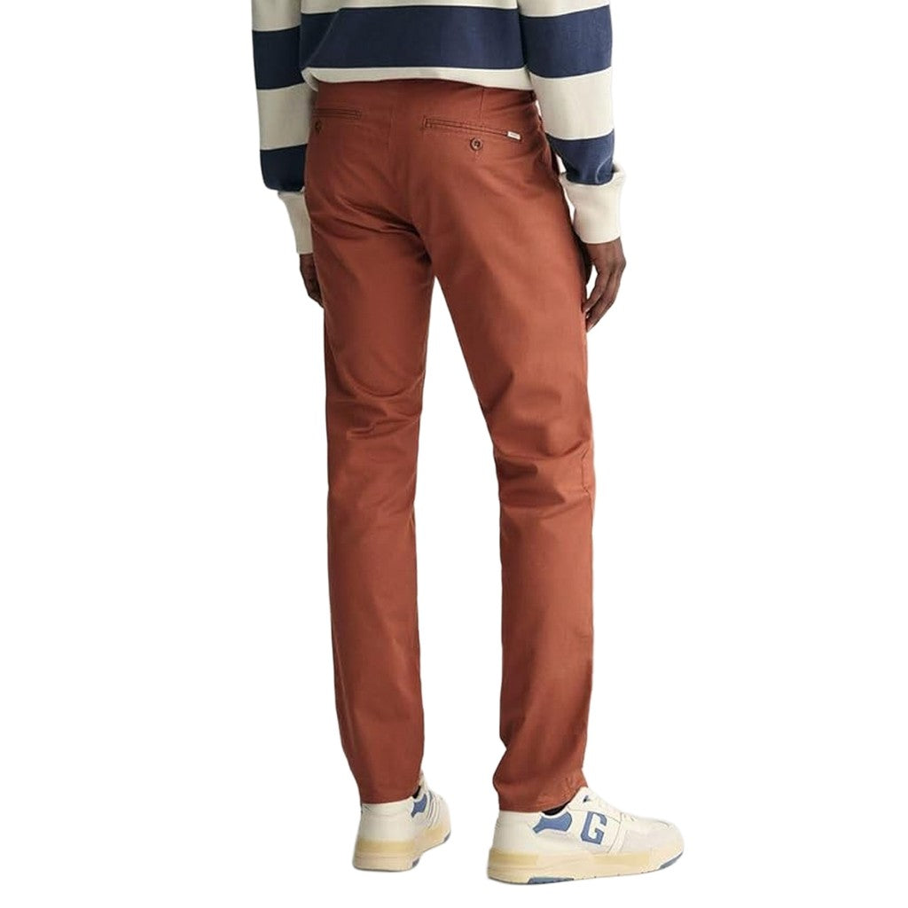 Gant Katoenen broek Heren – Bruin