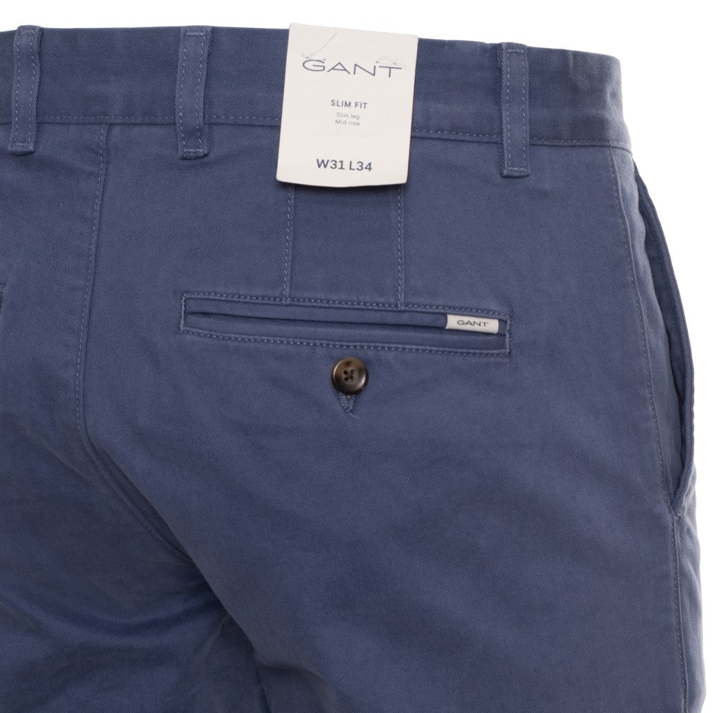 Gant Katoenen broek Heren – Donkerblauw