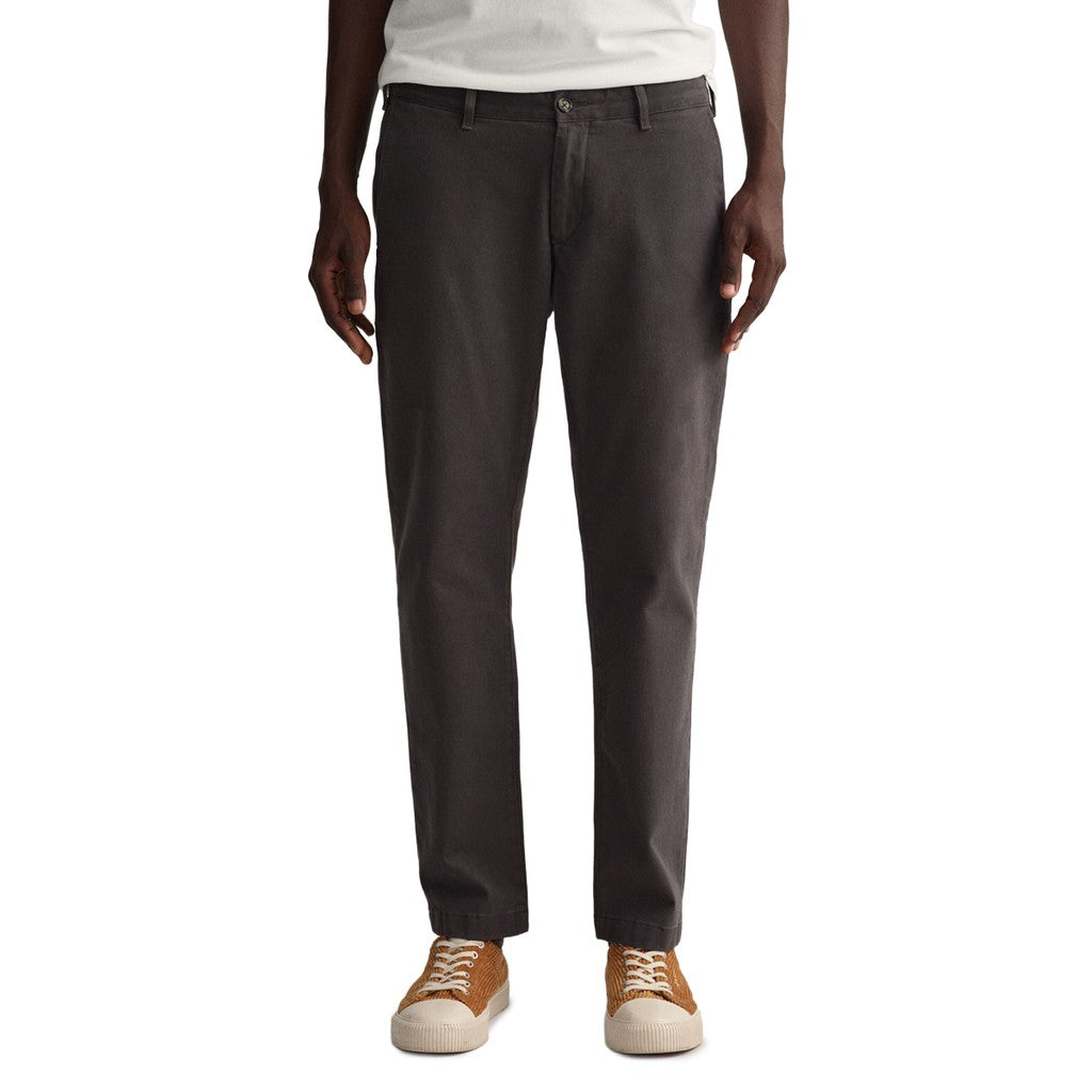 Gant Katoenen broek Heren – Donkergrijs