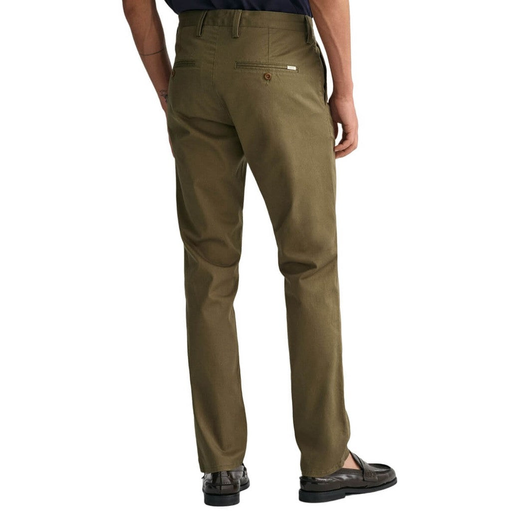Gant Katoenen broek Heren – Groen