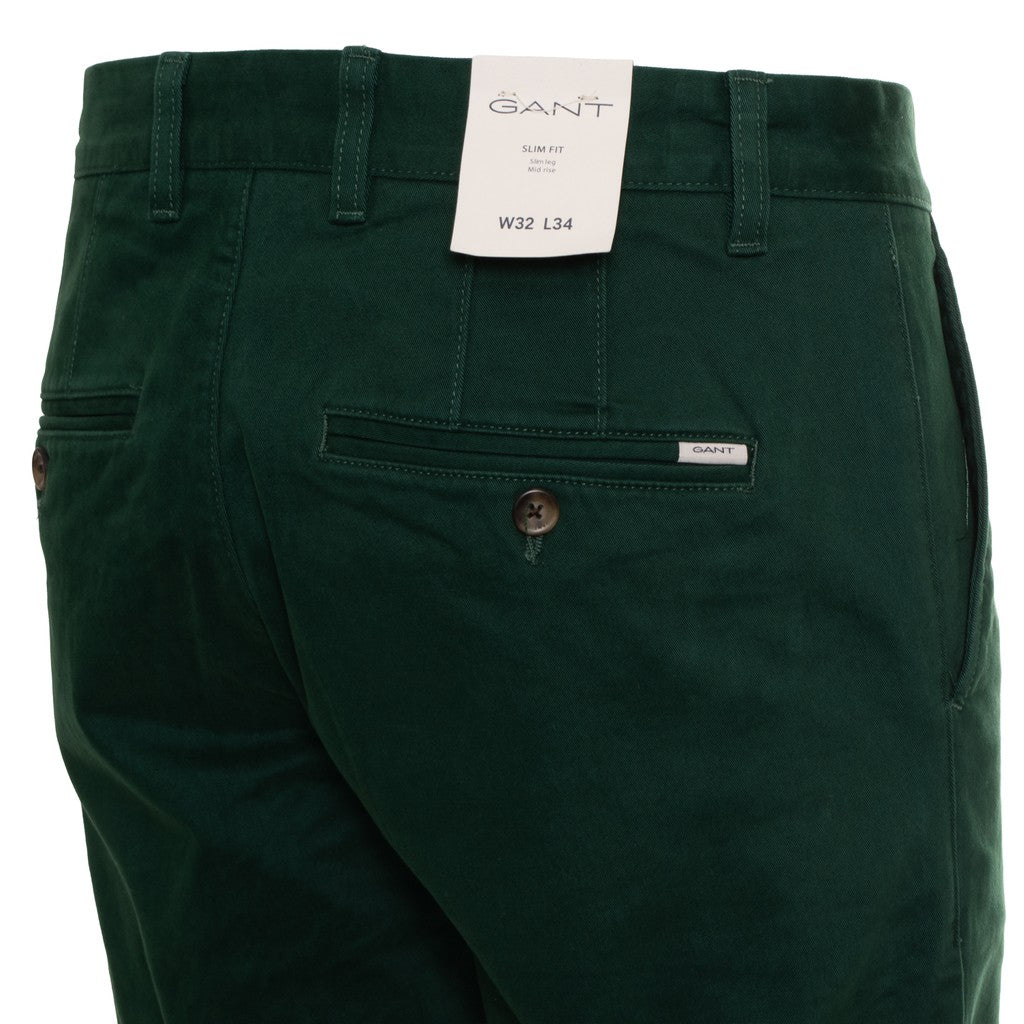 Gant Katoenen broek Heren – Groen