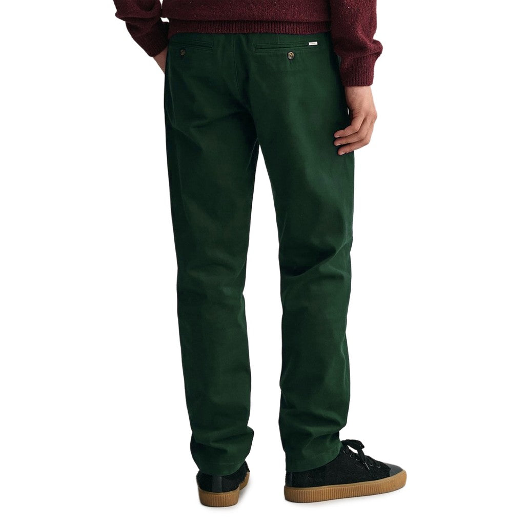 Gant Katoenen broek Heren – Groen