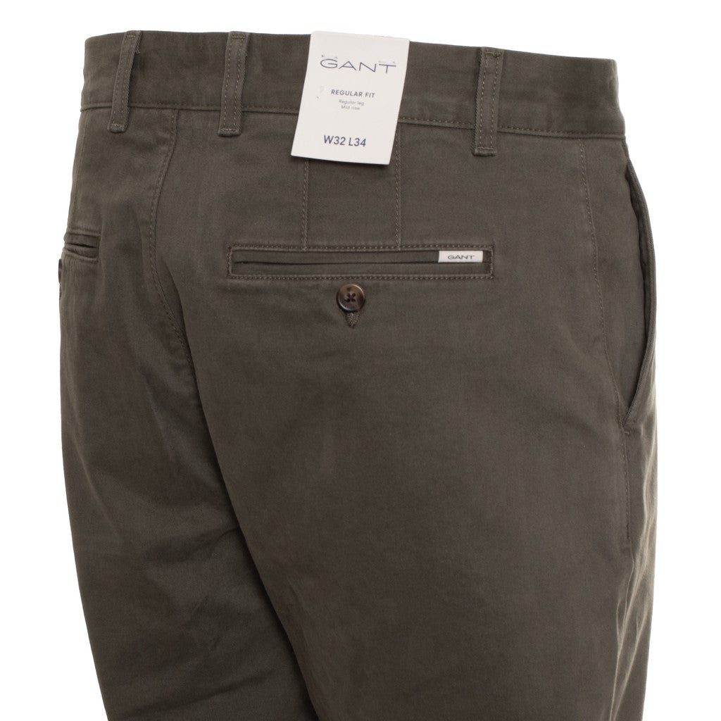Gant Katoenen broek Heren – Groen