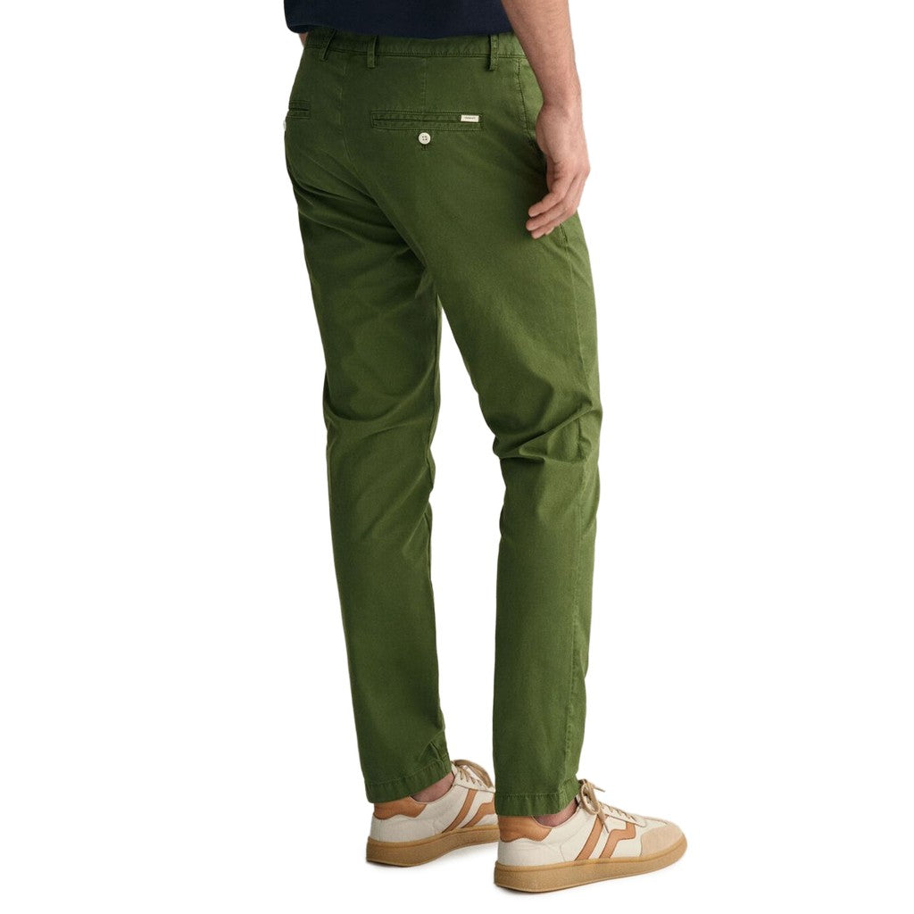Gant Katoenen broek Heren – Groen