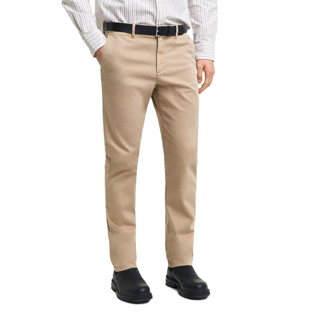 Gant Katoenen broek Heren – Khaki