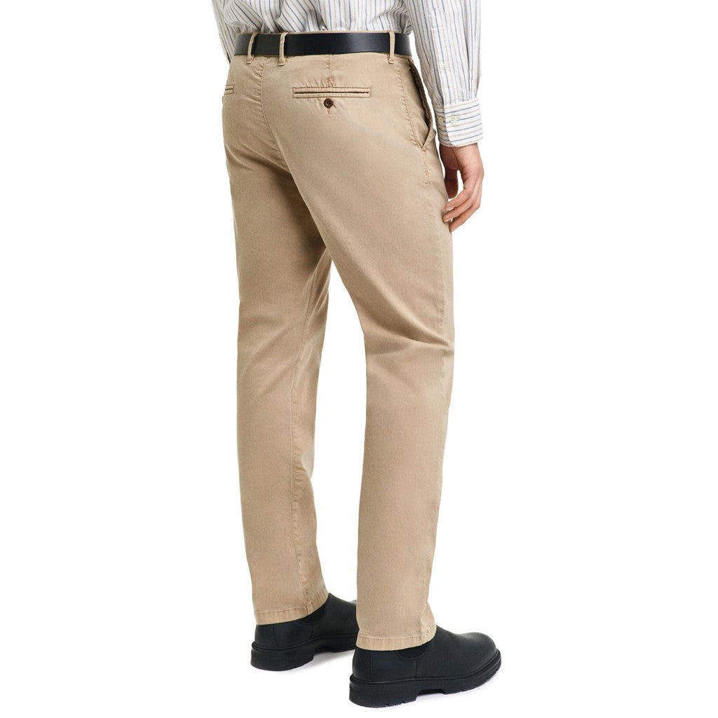 Gant Katoenen broek Heren – Khaki