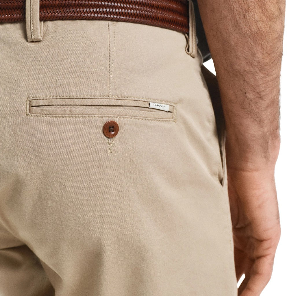 Gant Katoenen broek Heren – Khaki