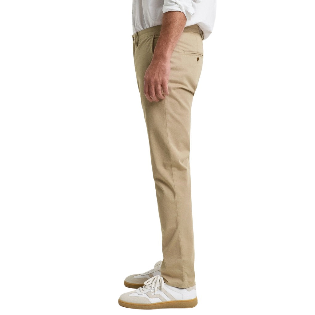 Gant Katoenen broek Heren – Khaki