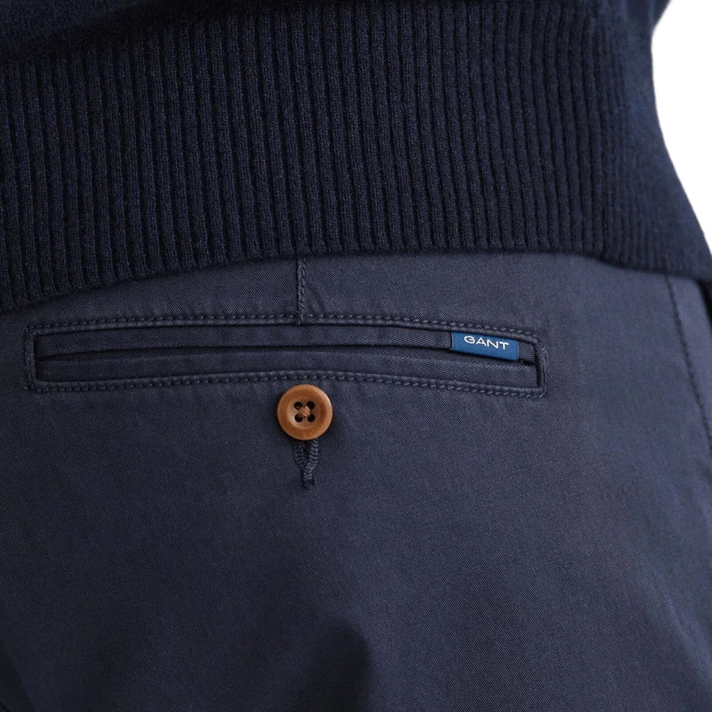 Gant Katoenen broek Heren – Marineblauw